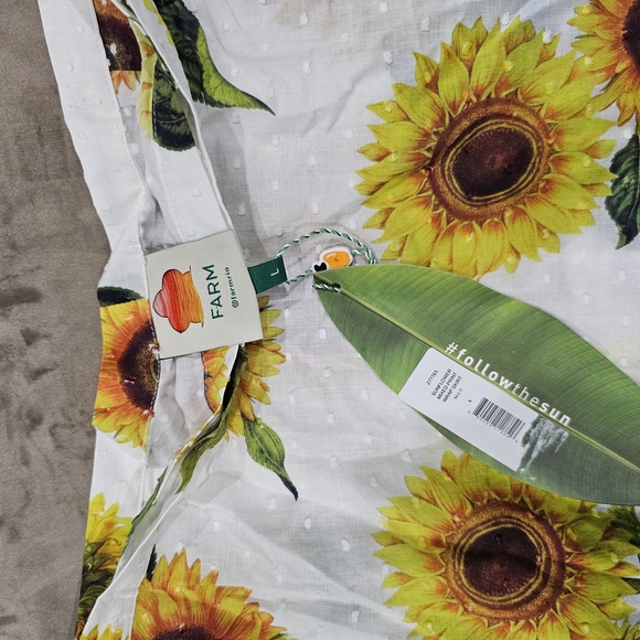 FARM Rio Yellow Green Wrap Midi Skirt - Picture 6 of 6